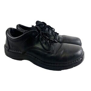 Red Wing Stitchmax Oxford Work Shoe Black Leather Lace Up 6703 Steel Toe Men 11D